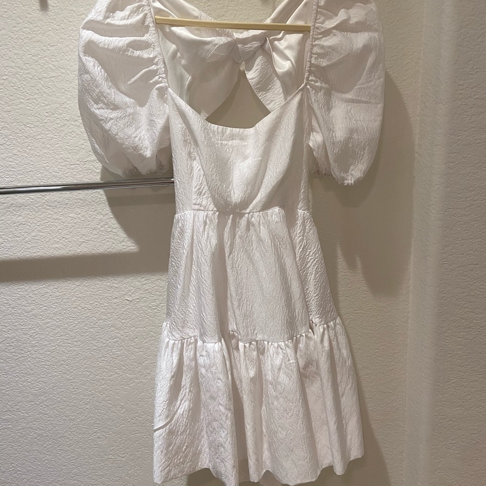 Bardot tiered square neck mini dress - Picture 3 of 6